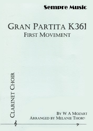 GRAN PARTITA K361 First Movement (score & parts)