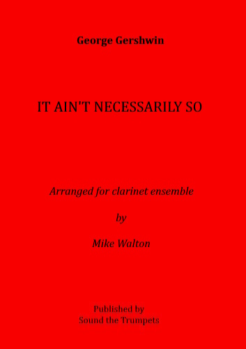 IT AIN'T NECESSARILY SO (score & parts)