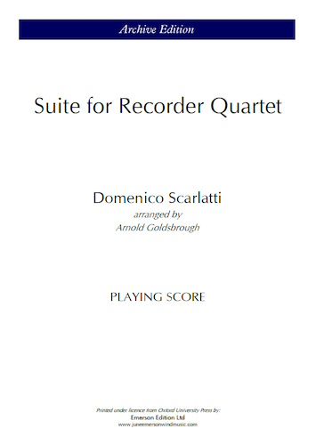 SUITE for Recorder Quartet (playing score)