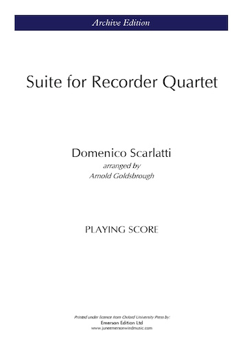 SUITE for Recorder Quartet (playing score)
