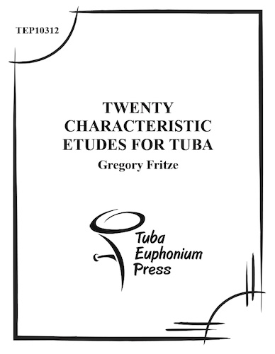 TWENTY CHARACTERISTIC ETUDES (bass clef)