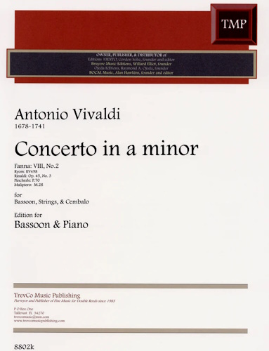 CONCERTO in A minor F8/2