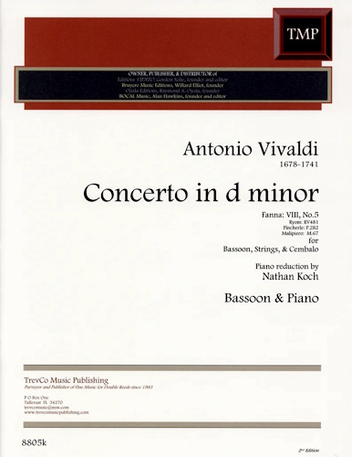 CONCERTO in D minor F8/5