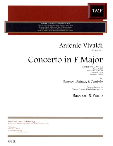 CONCERTO in F major F8/22