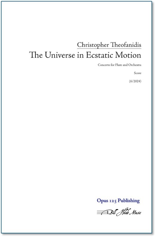 THE UNIVERSE IN ECSTATIC MOTION (study score)