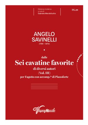 SIX FAVOURITE CAVATINAS Volume 3