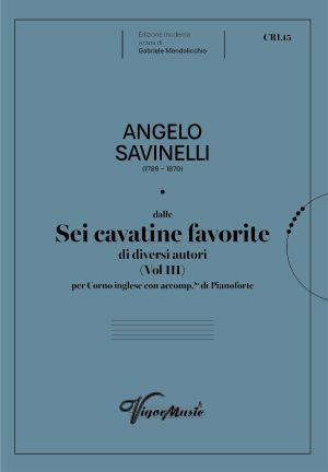 SIX FAVOURITE CAVATINAS Volume 3