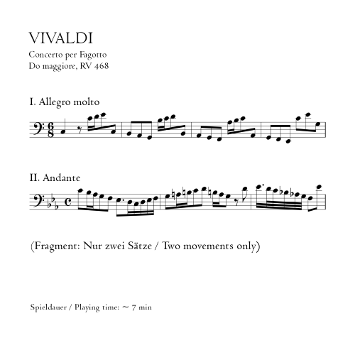 CONCERTO in C major RV468 (Fragment), F VII f.294, P.55, RN 40 No.17