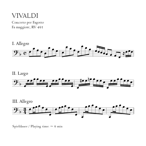 CONCERTO in F major RV491, F VIII No.25, P.300, RN 40 No.13