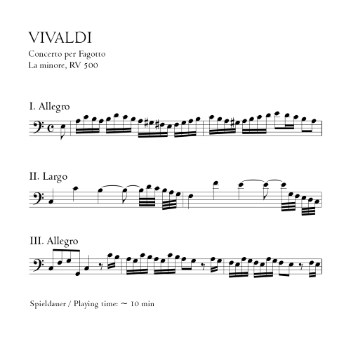 CONCERTO in A minor RV500, F VIII No.10, P.89, RN 57 No.1