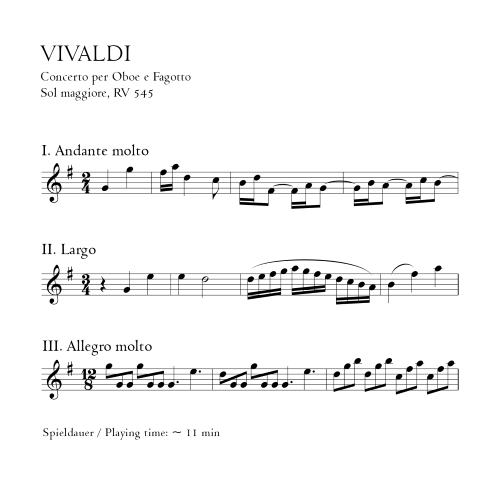 CONCERTO in G major RV545, F XII No.36 t.280, P.129, RN 42 No.3