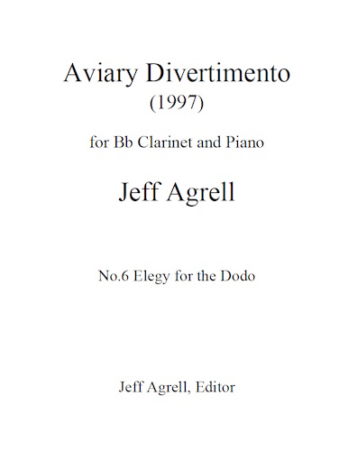 AVIARY DIVERTIMENTO No.6: Elegy for the Dodo