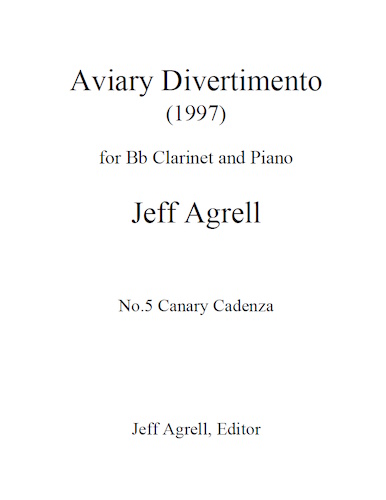 AVIARY DIVERTIMENTO No.5: Canary Cadenza