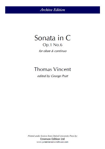 SONATA in C major Op.1 No.6