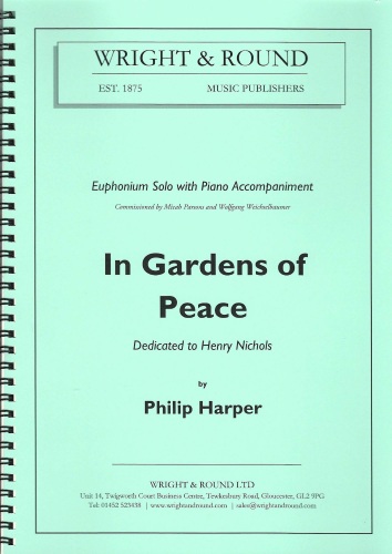 IN GARDENS OF PEACE (treble/bass clef)