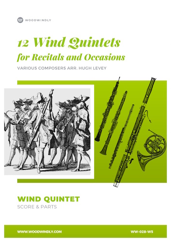 12 WIND QUINTETS (score & parts)