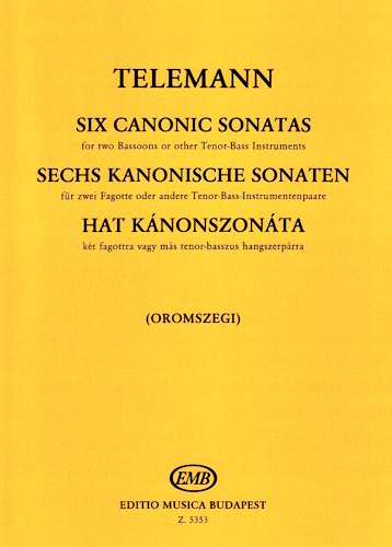 SIX CANONIC SONATAS