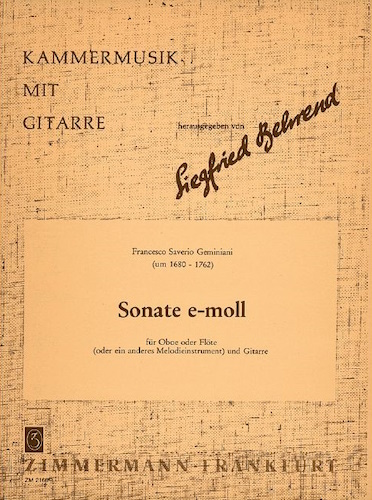 SONATA in E minor