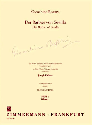 THE BARBER OF SEVILLE Volume 1 score and parts