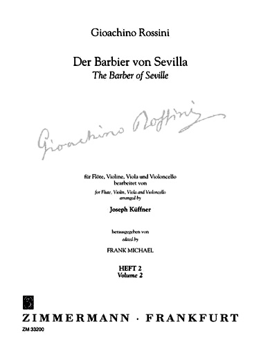 THE BARBER OF SEVILLE Volume 2 score and parts