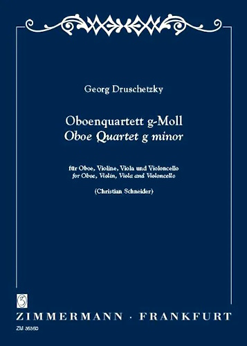 OBOE QUARTET in G minor (score & parts)
