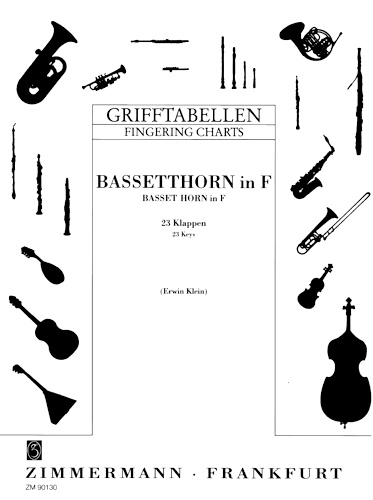 FINGERING CHART for Basset Horn in F