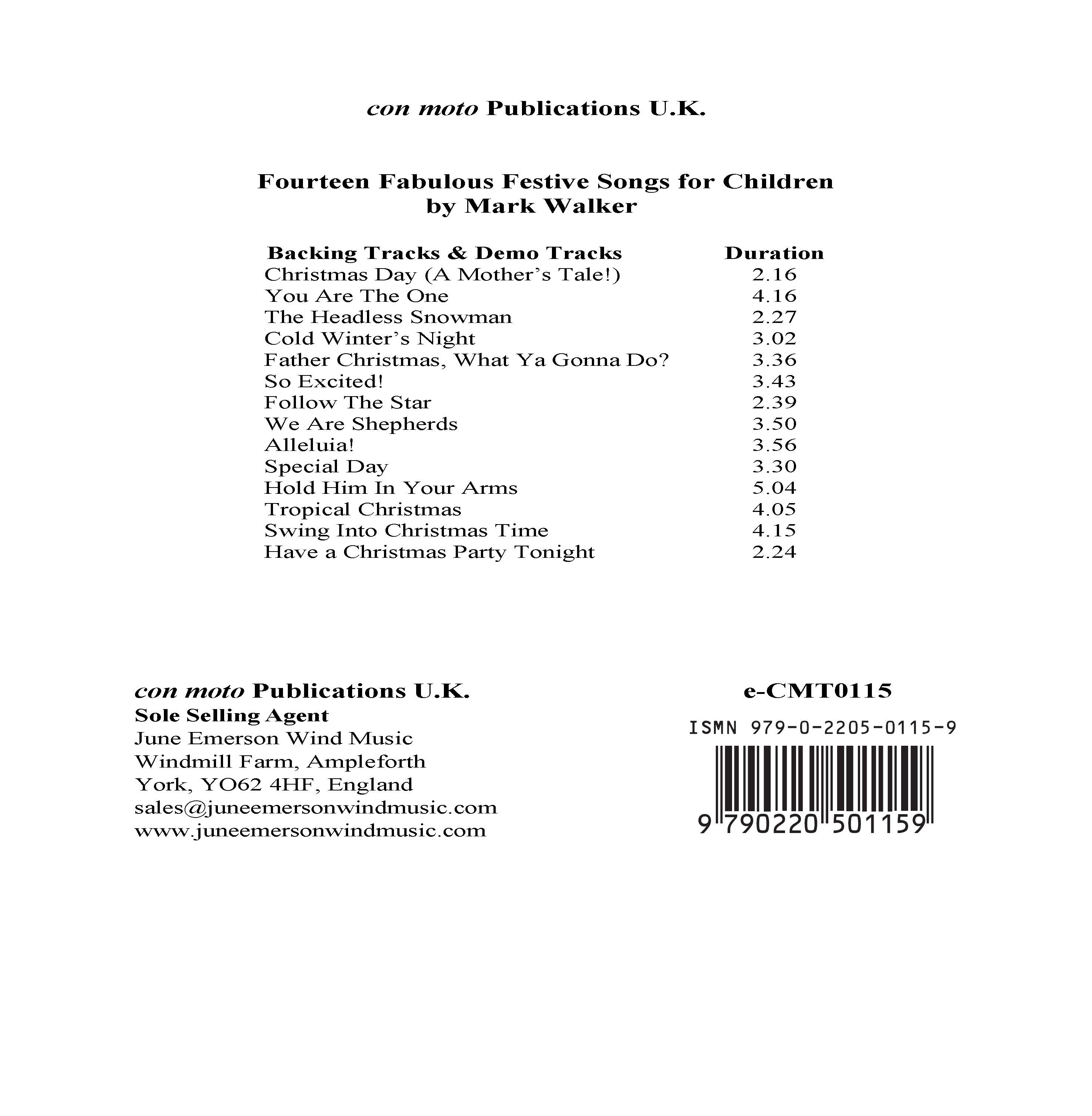 FOURTEEN FABULOUS FESTIVE SONGS for Children