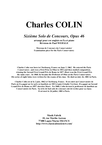 SOLO DE CONCOURS No.6 Op.46