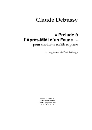PRELUDE A L'APRES-MIDI D'UN FAUNE