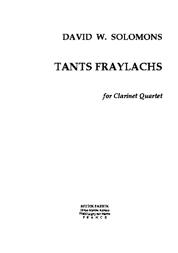 TANTS FRAYLACHS (Klezmer style)
