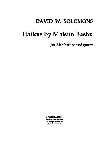 HAIKUS by Matsuo Basho