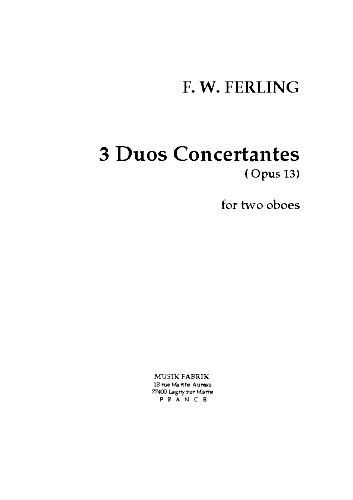 TROIS DUOS CONCERTANTES Op.13