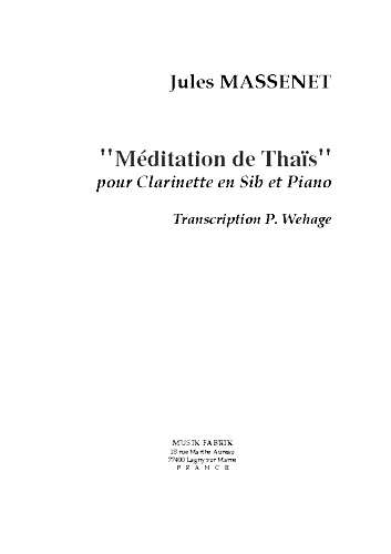 MEDITATION DE THAIS
