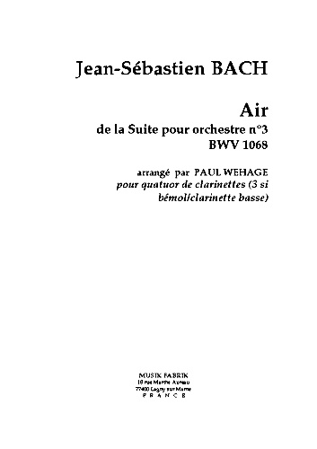 AIR in D from Orchestral Suite No.3 BWV1068