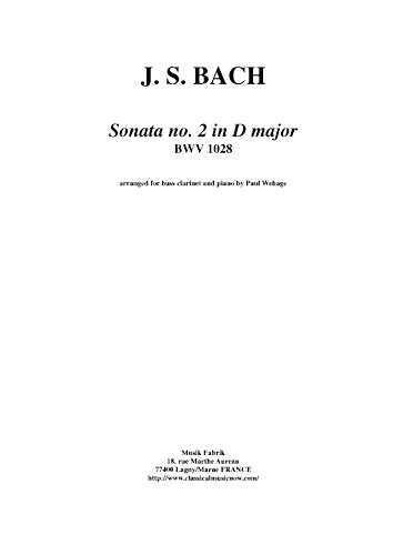 SONATA II in D Major BWV1028