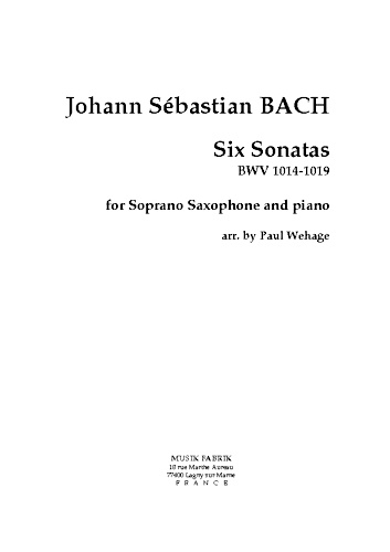 6 SONATAS BWV1014-1019