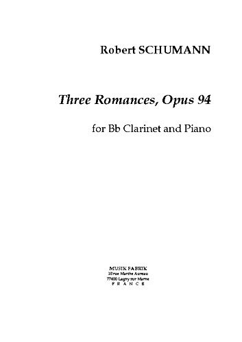 THREE ROMANCES Op.94