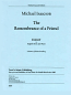 REMBERANCE OF A FRIEND Elegy