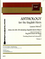 ANTHOLOGY FOR ENGLISH HORN