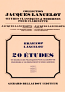 20 ETUDES Op.168 Book 1