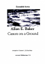 CANON ON A GROUND for Clarinet Quartet