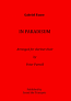 IN PARADISUM score & parts