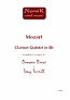 CLARINET QUINTET in Bb major from K516c (score & parts)