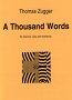 A THOUSAND WORDS score & parts