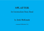 SPLATTER (score & parts)