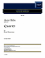 QUARTET (score & parts)