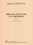PRELUDE, RECITATIF ET VARIATIONS Op.3