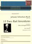 FIFTEEN TWO-PART INVENTIONS (playing score)