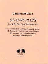 QUADRUPLETS (treble clef)