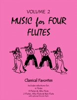 MUSIC FOR FOUR FLUTES Volume 2 (score & parts)